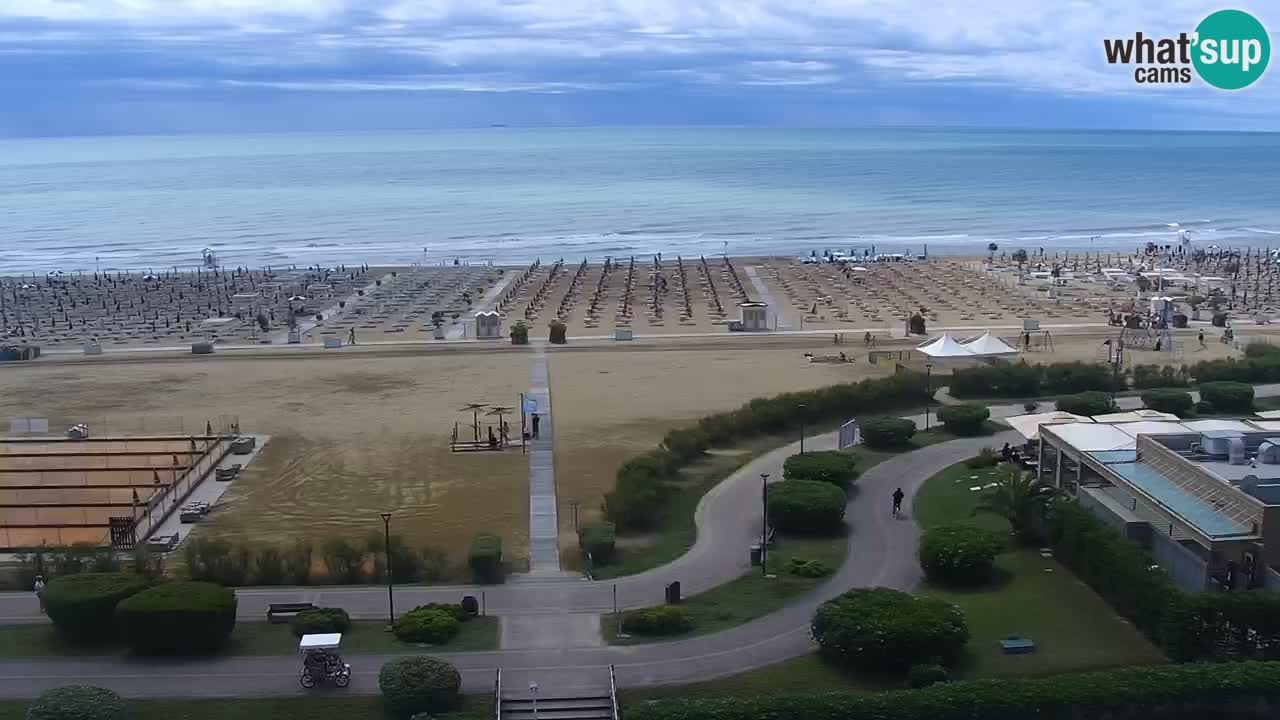 The beach of Bibione webcam – Italy