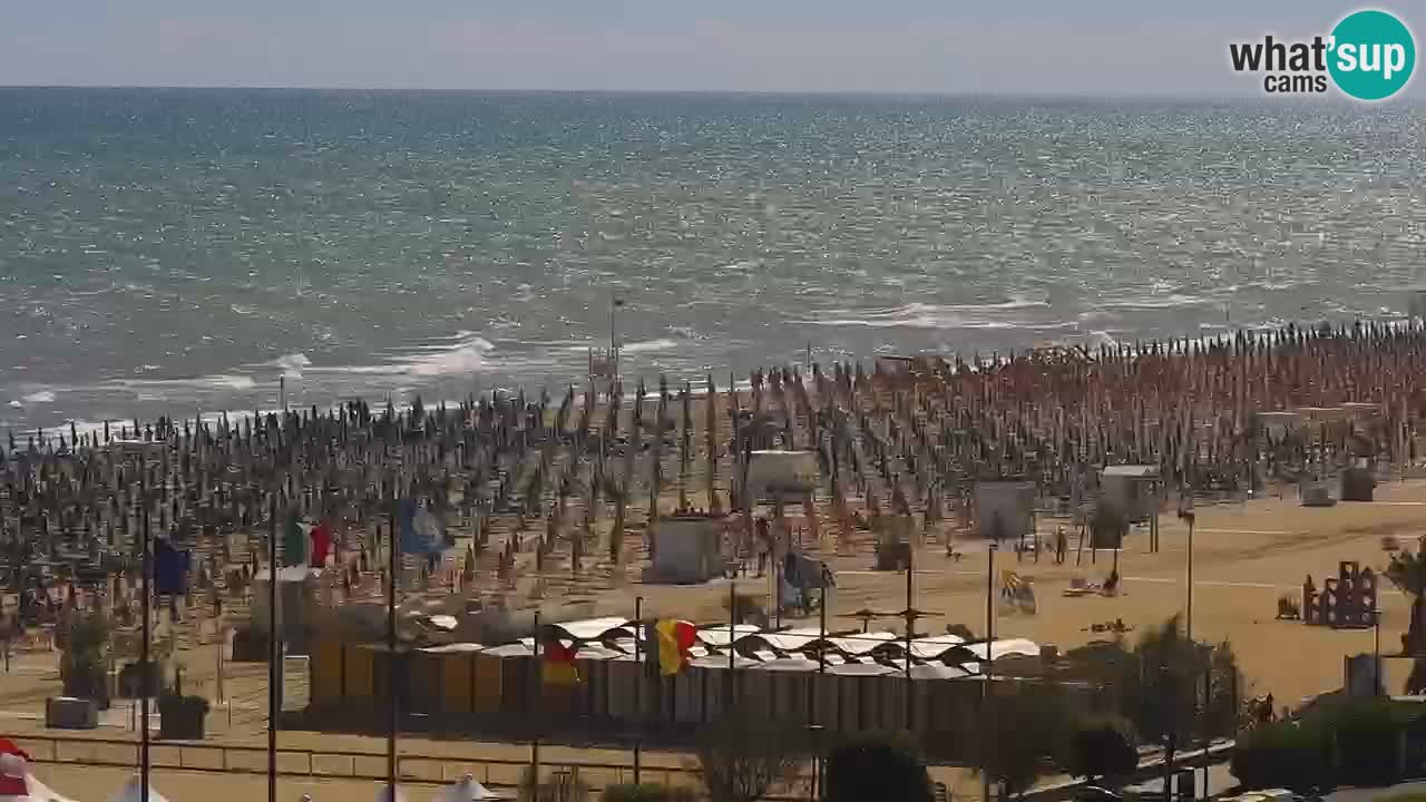 La spiaggia di Bibione webcam live e piazzale Zenit