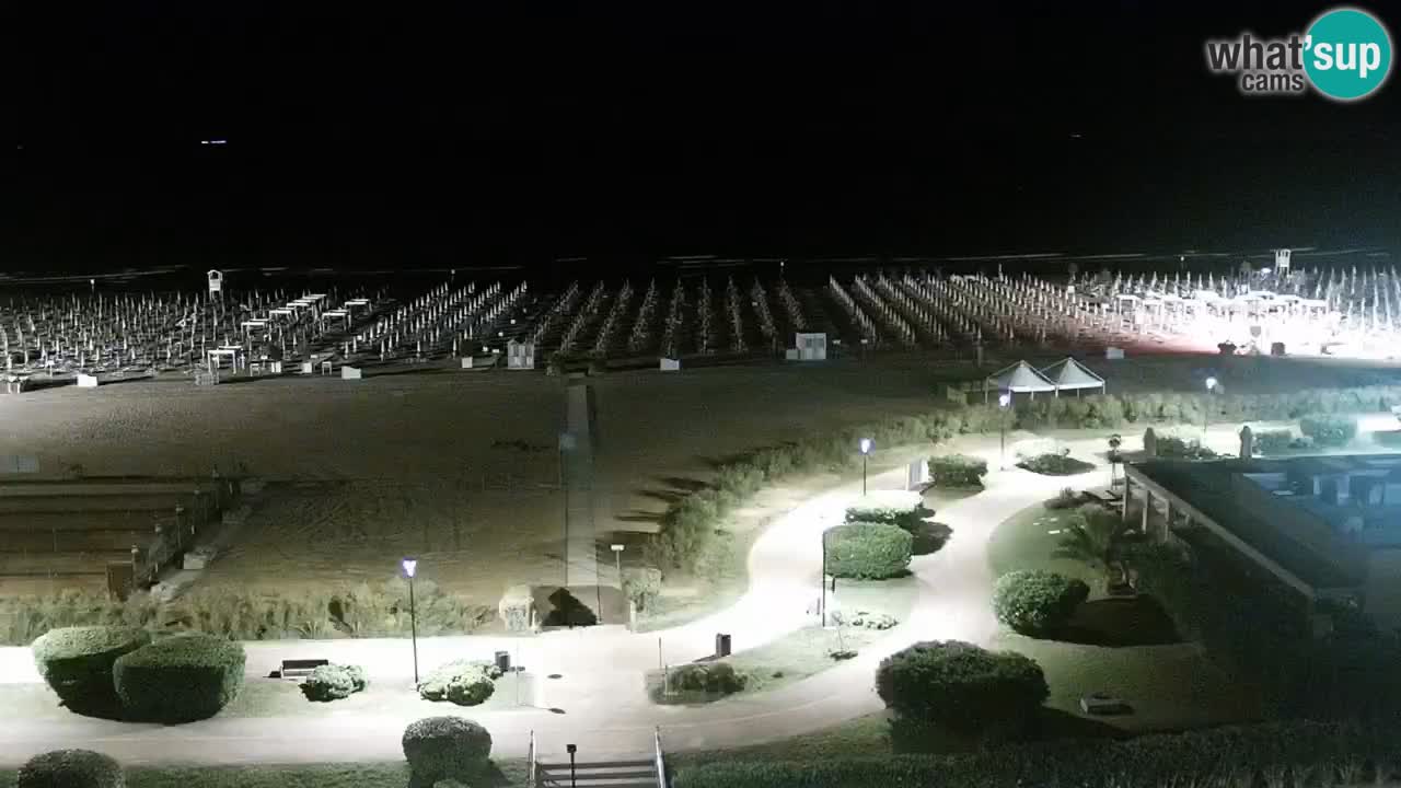 The beach of Bibione webcam – Italy