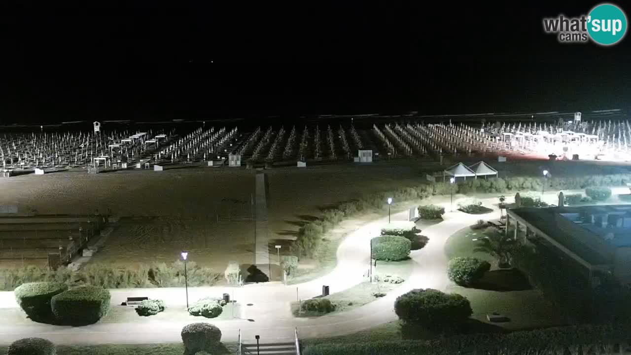 La spiaggia di Bibione webcam live e piazzale Zenit