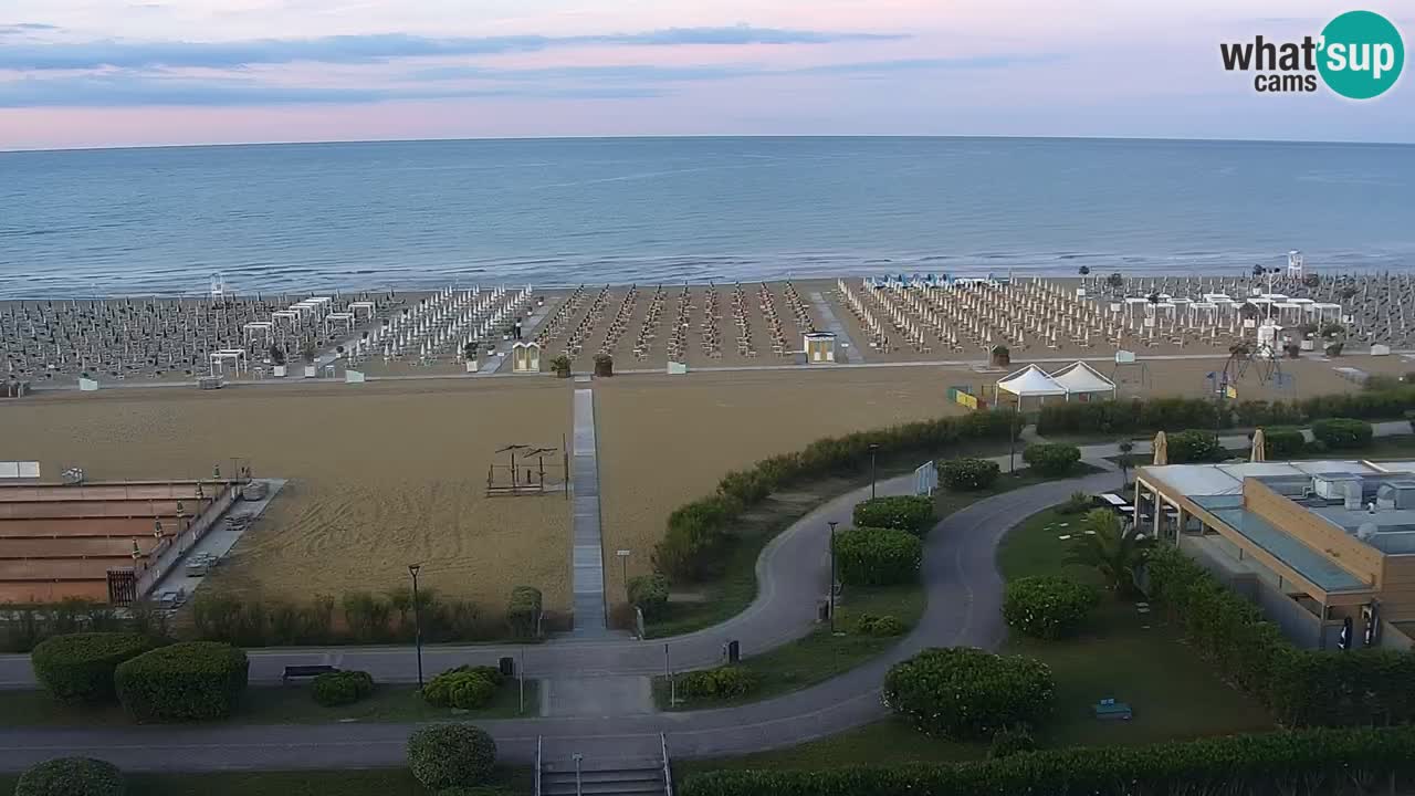The beach of Bibione webcam – Italy