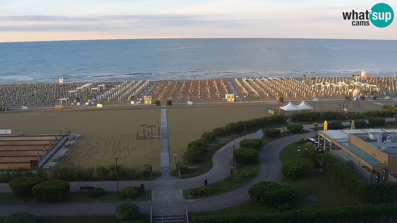 The beach of Bibione webcam – Italy