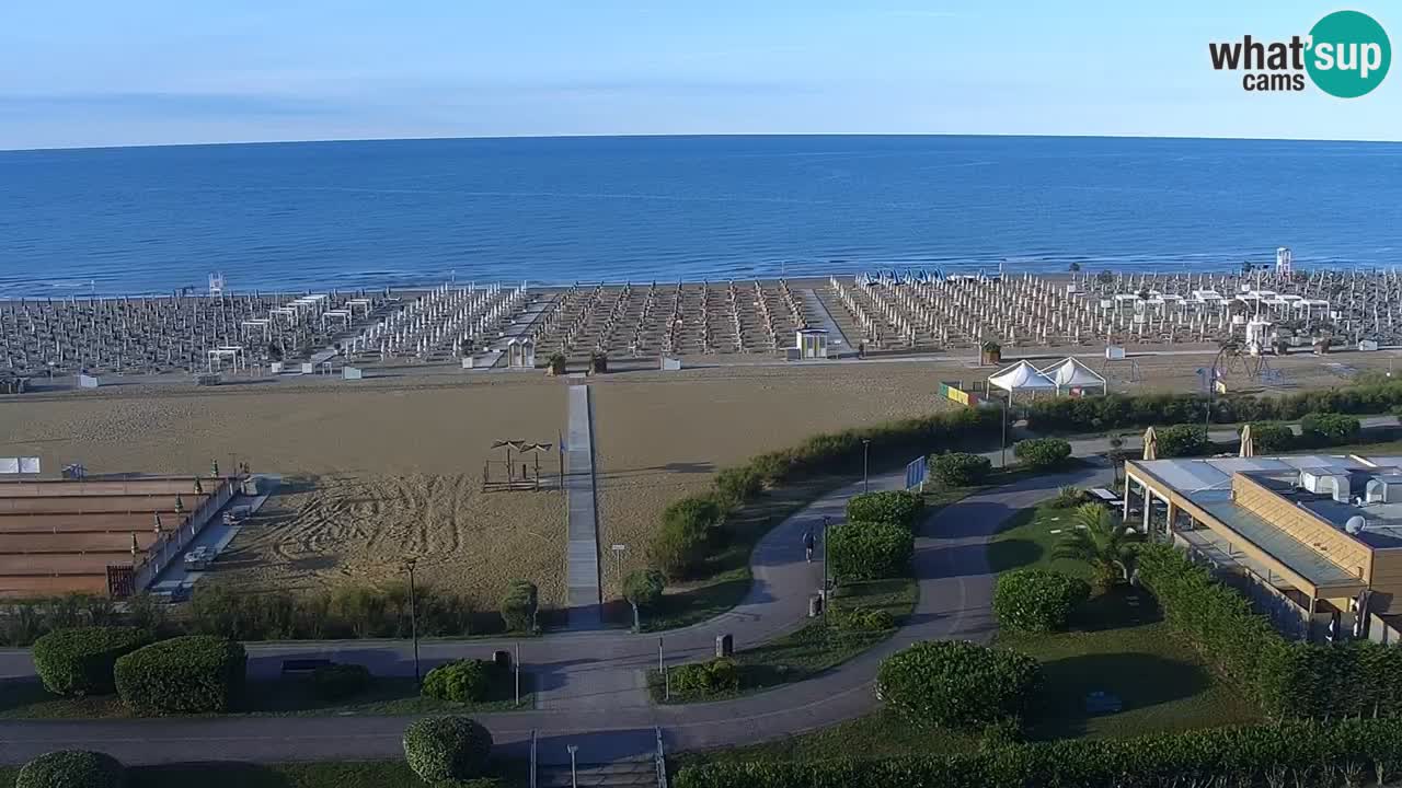 The beach of Bibione webcam – Italy