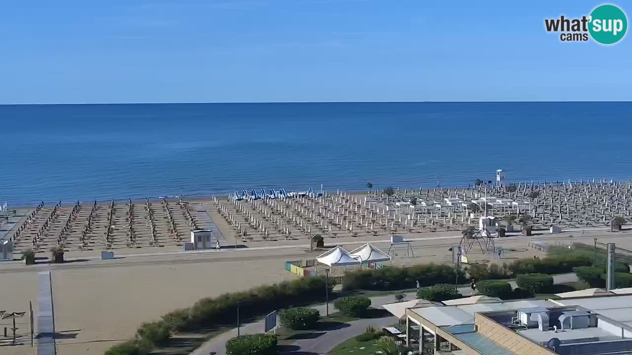 The beach of Bibione webcam – Italy