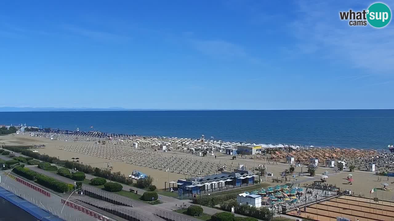 The beach of Bibione webcam – Italy