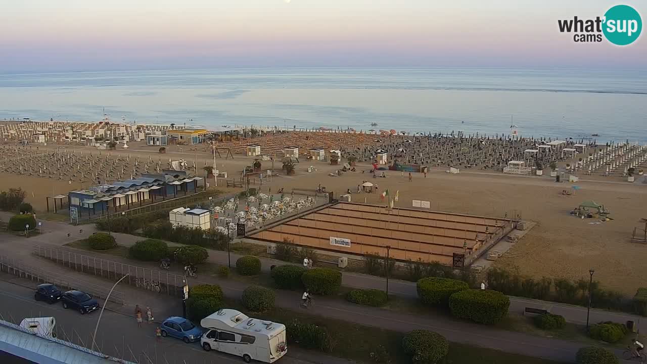 The beach of Bibione webcam – Italy