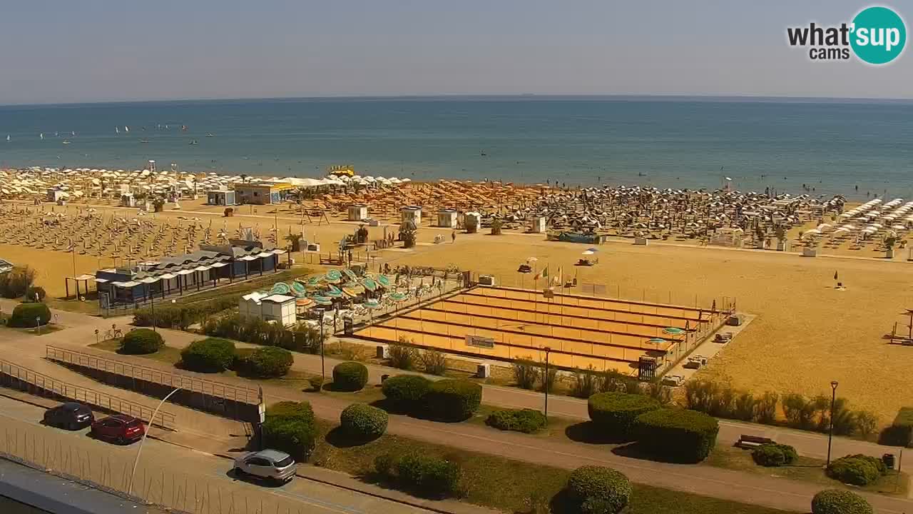 La camera en vivo de la playa de Bibione – Italia