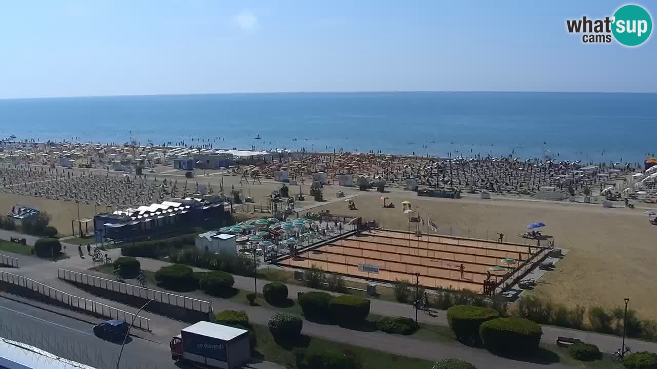 The beach of Bibione webcam – Italy