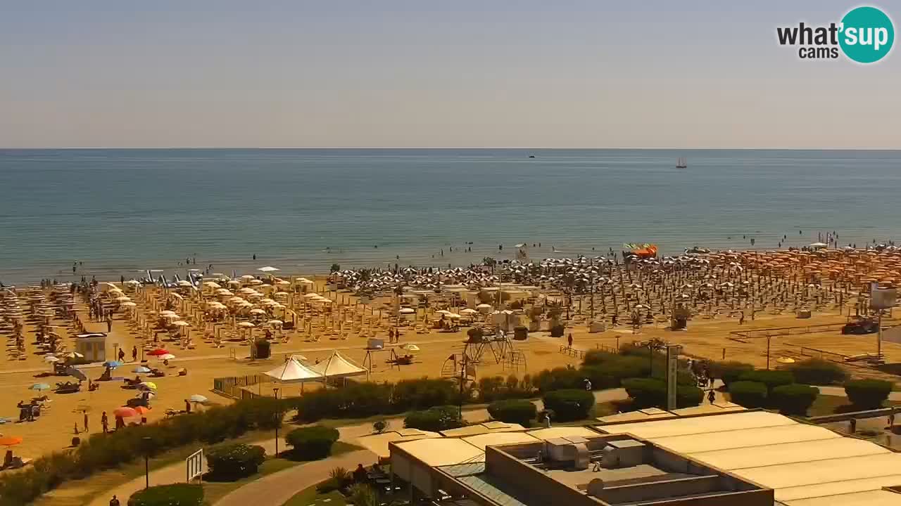 The beach of Bibione webcam – Italy