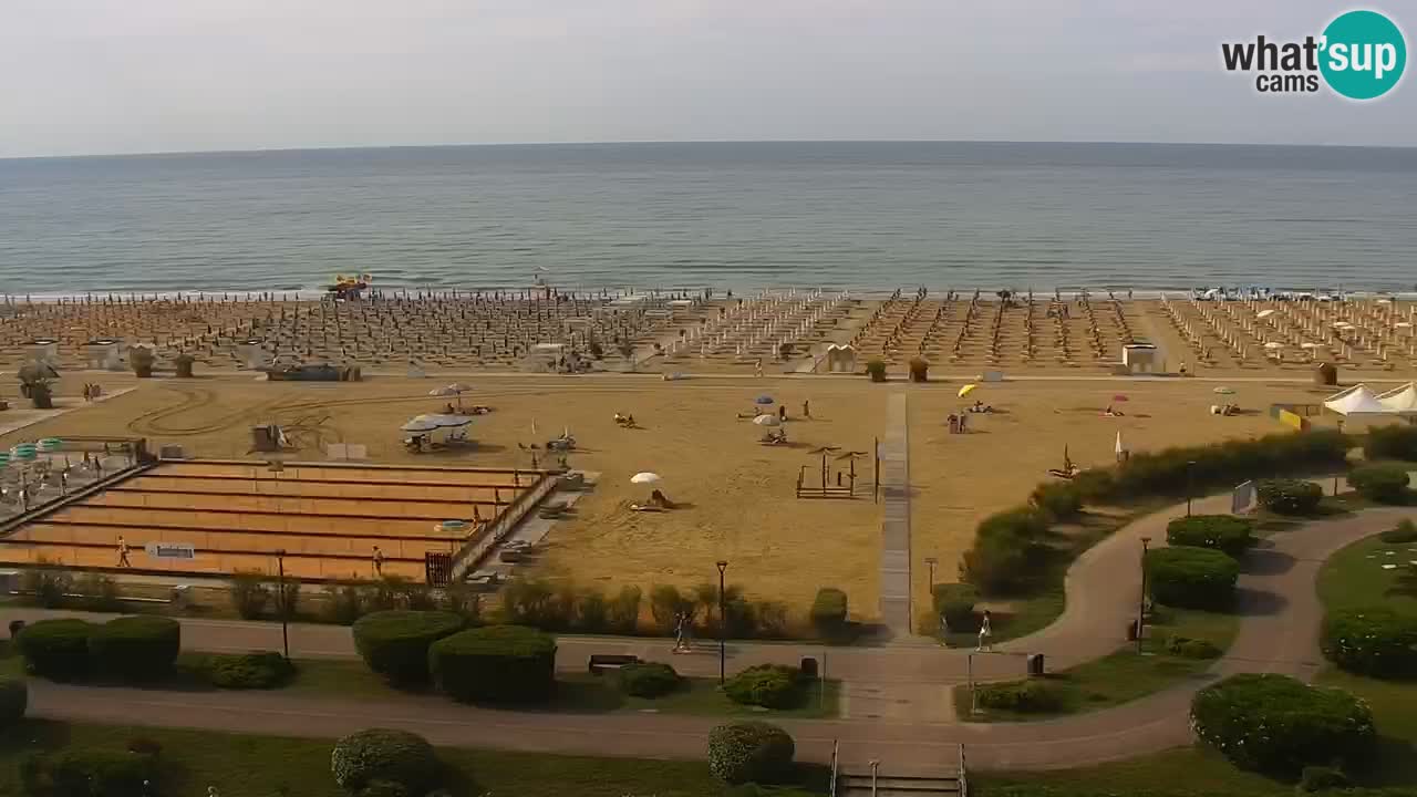 The beach of Bibione webcam – Italy
