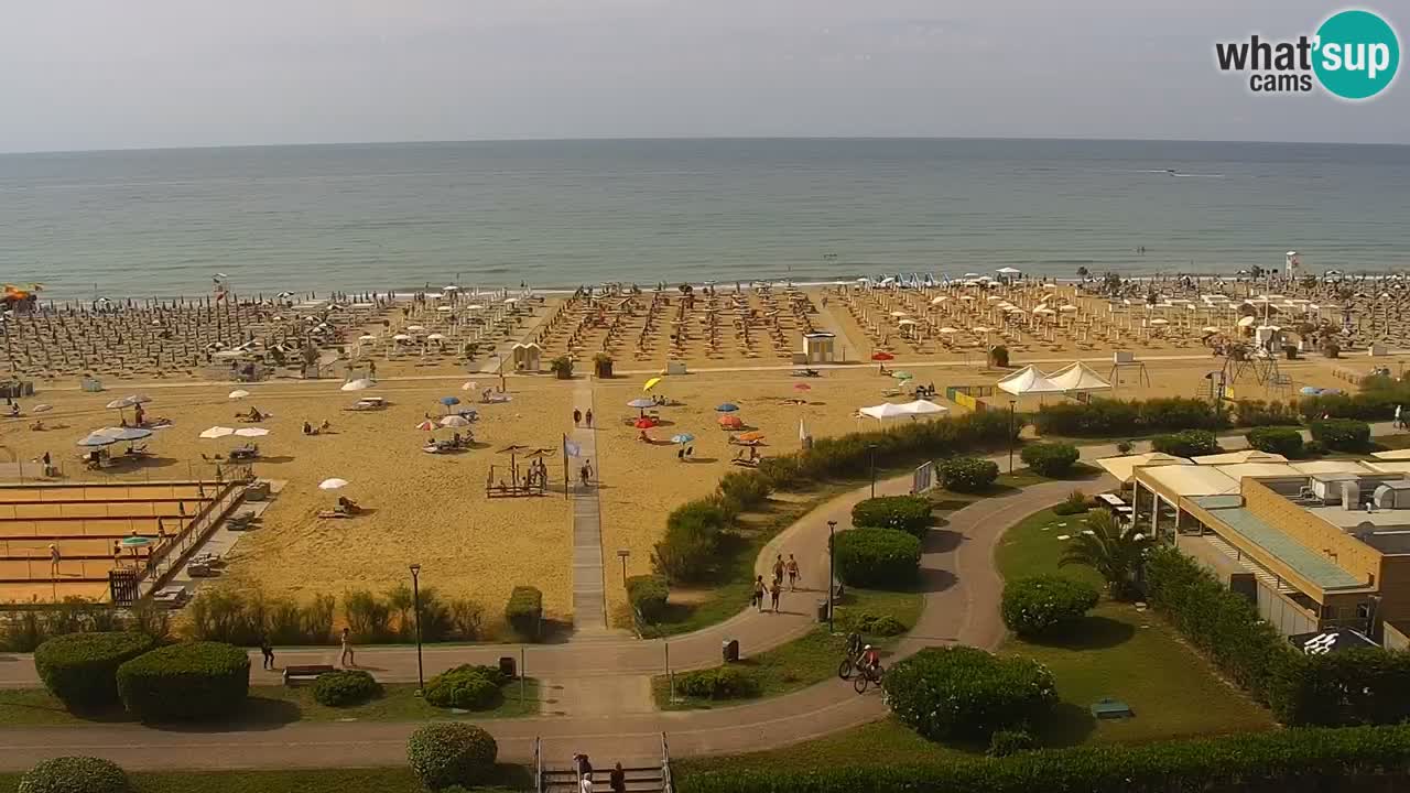 The beach of Bibione webcam – Italy