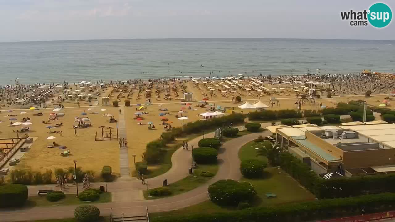 The beach of Bibione webcam – Italy