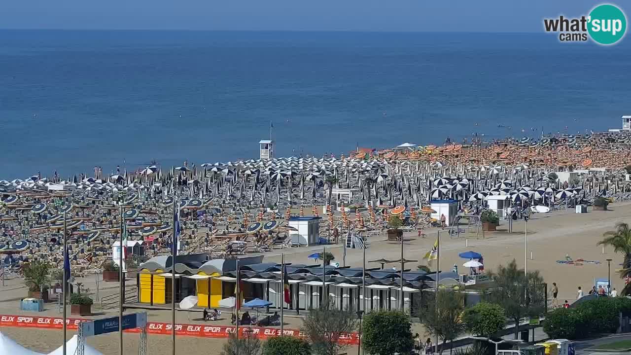 The beach of Bibione webcam – Italy