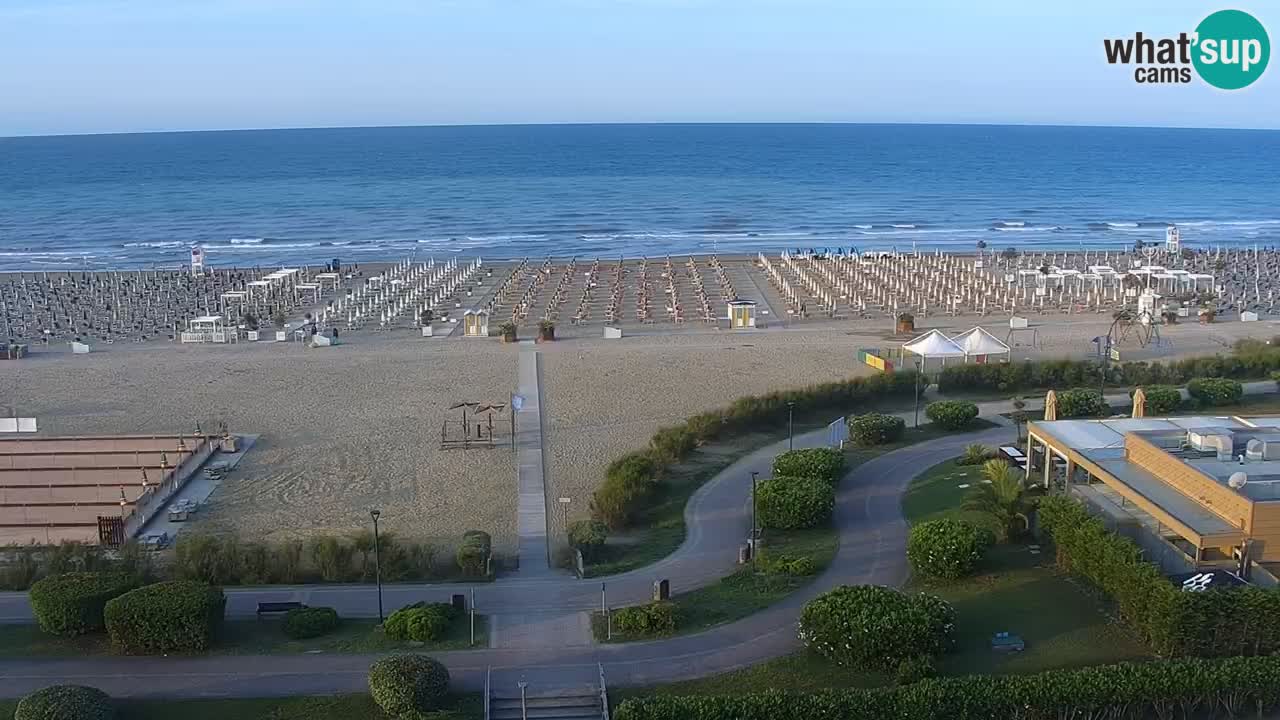 The beach of Bibione webcam – Italy