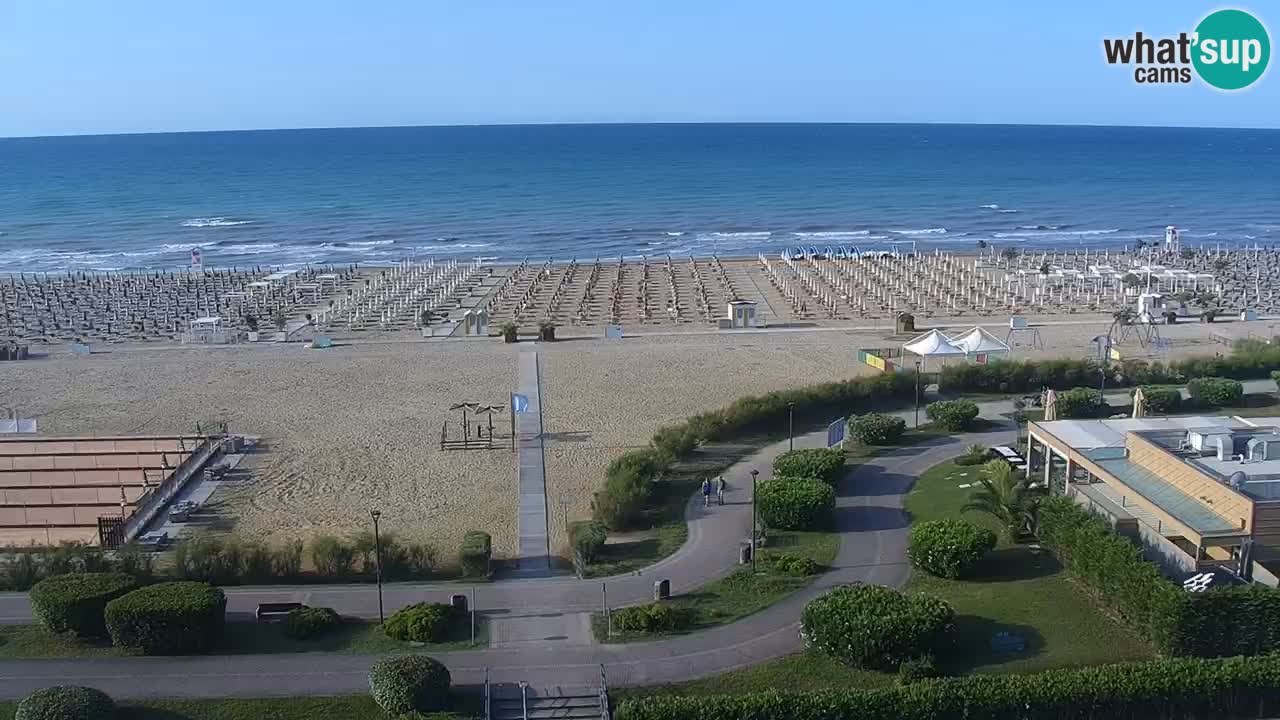 The beach of Bibione webcam – Italy