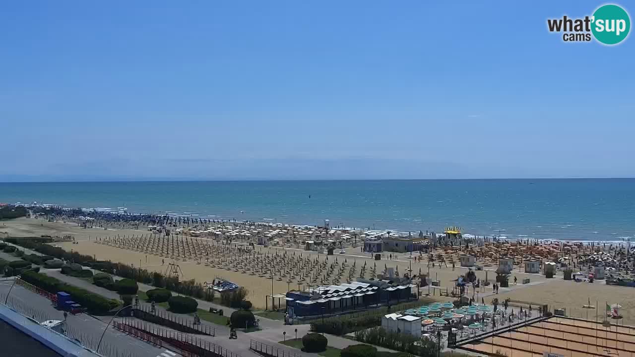 The beach of Bibione webcam – Italy