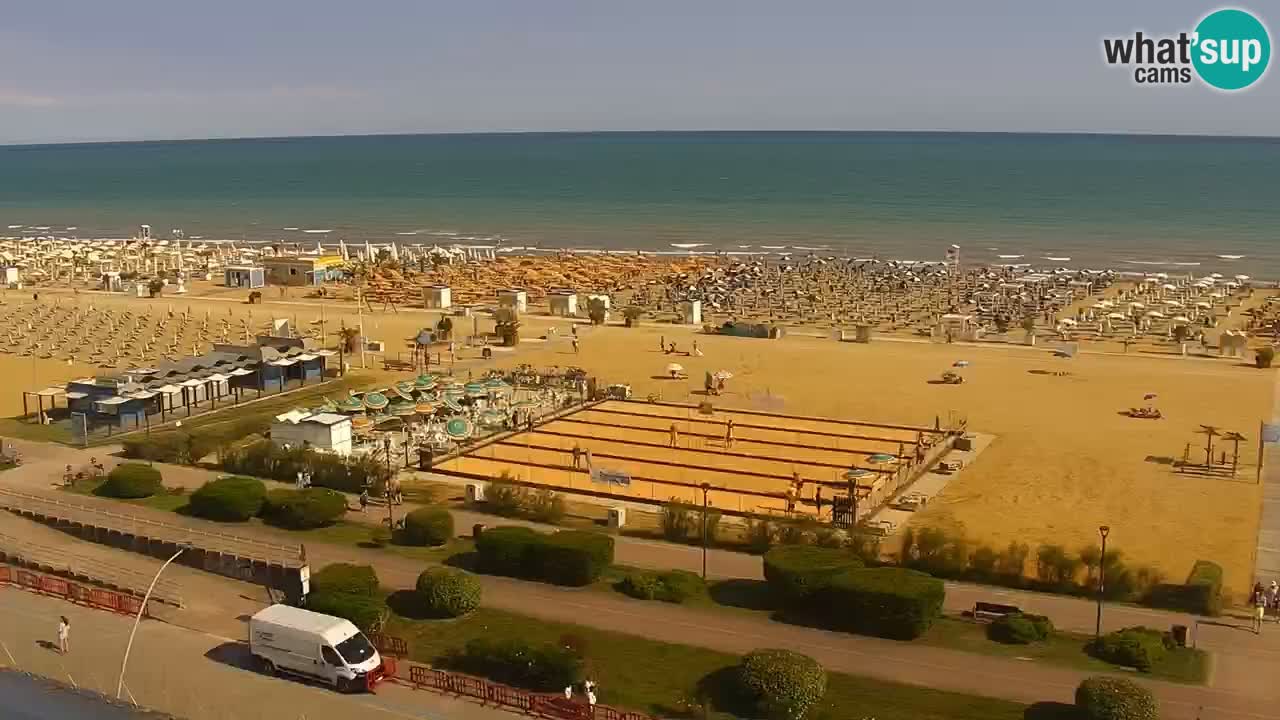 The beach of Bibione webcam – Italy