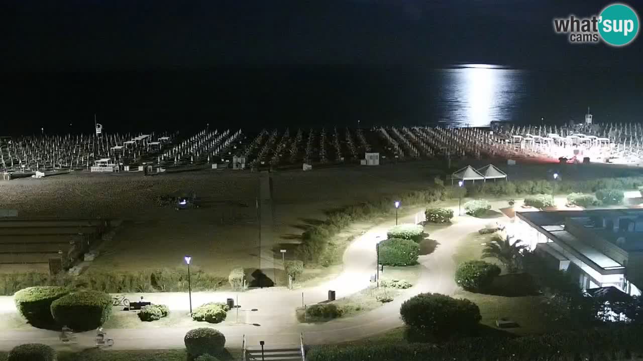 The beach of Bibione webcam – Italy