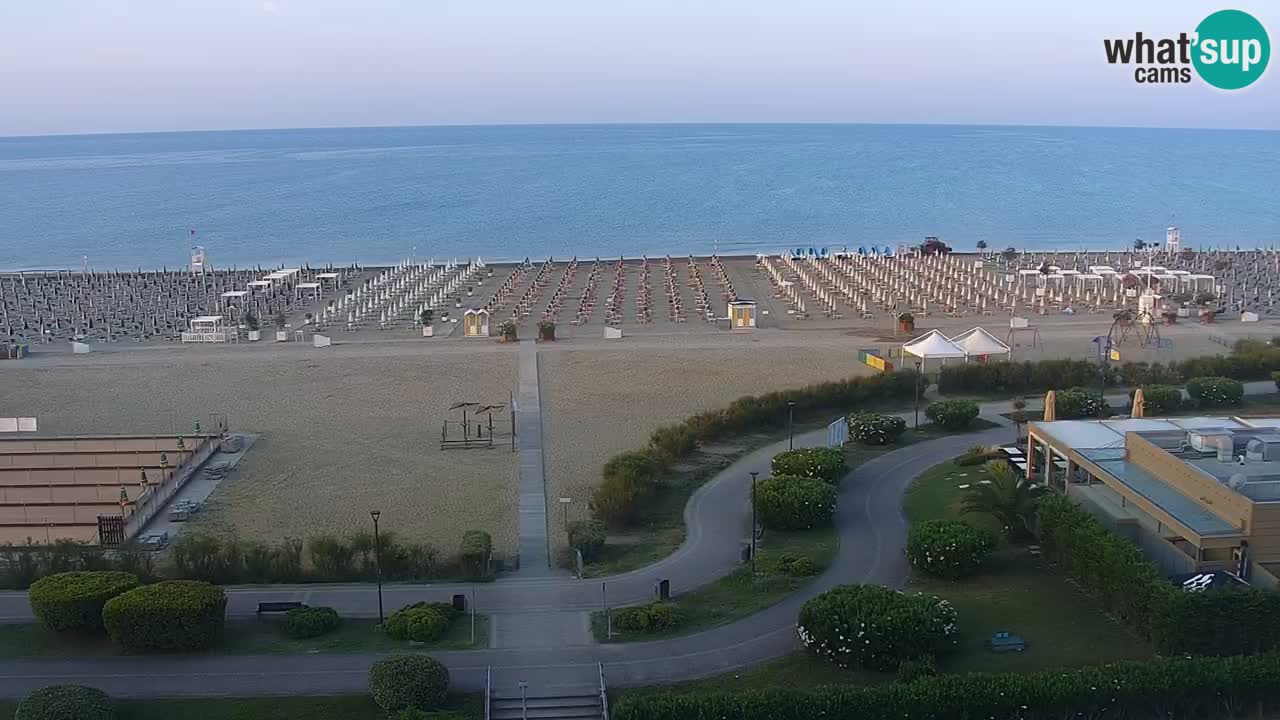 La camera en vivo de la playa de Bibione – Italia