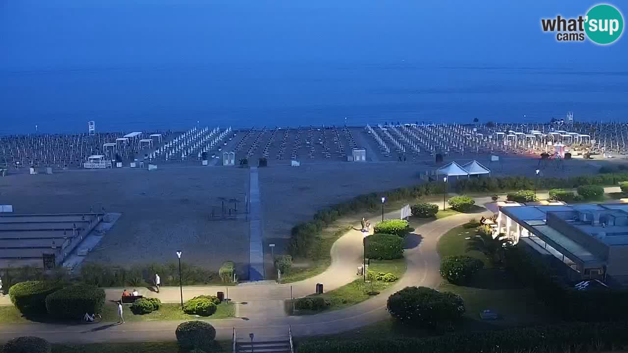 The beach of Bibione webcam – Italy