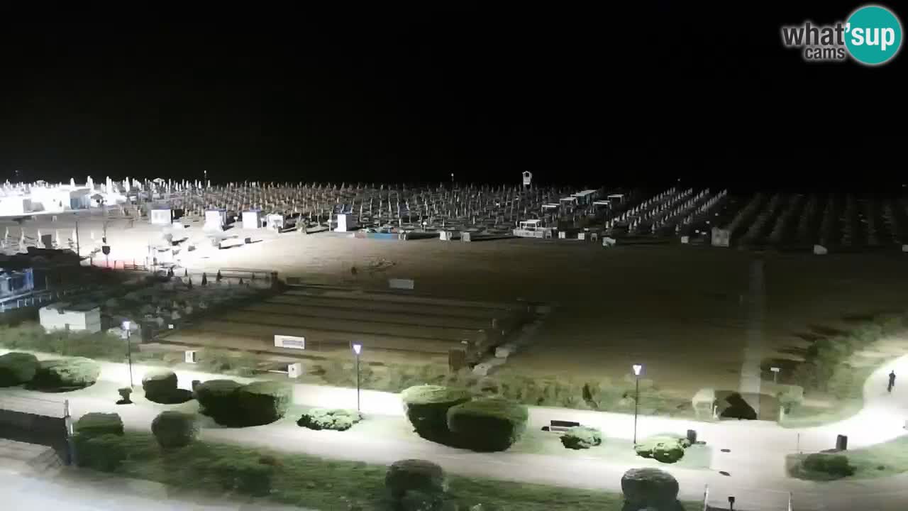 The beach of Bibione webcam – Italy