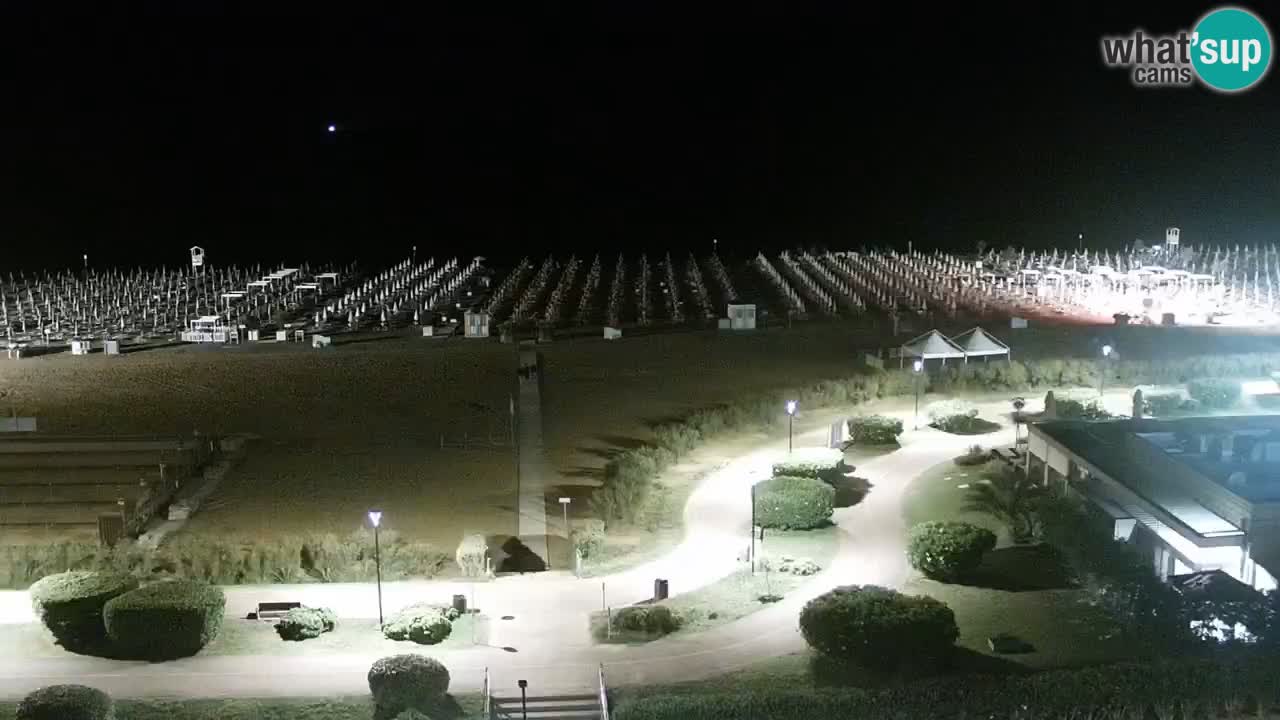 La spiaggia di Bibione webcam live e piazzale Zenit