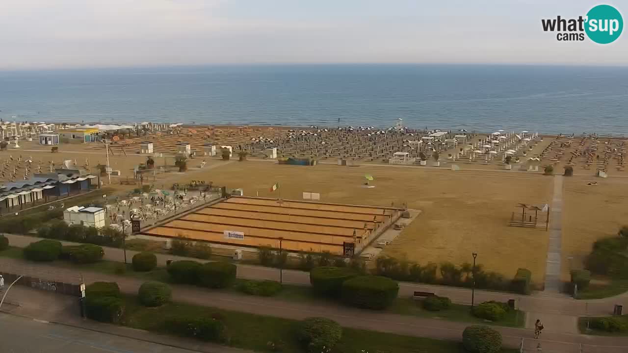 The beach of Bibione webcam – Italy