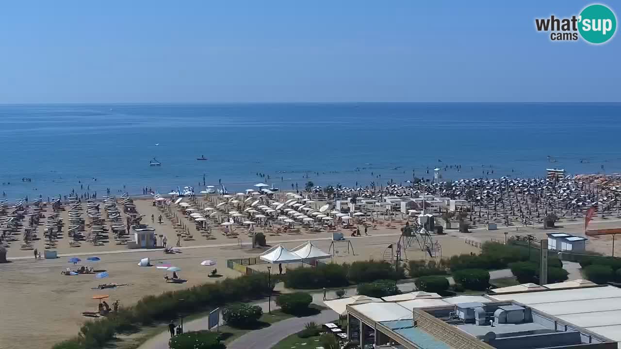 The beach of Bibione webcam – Italy