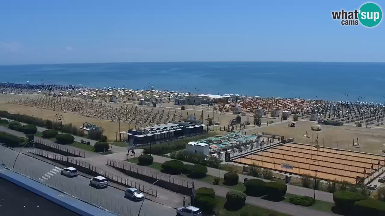 The beach of Bibione webcam – Italy