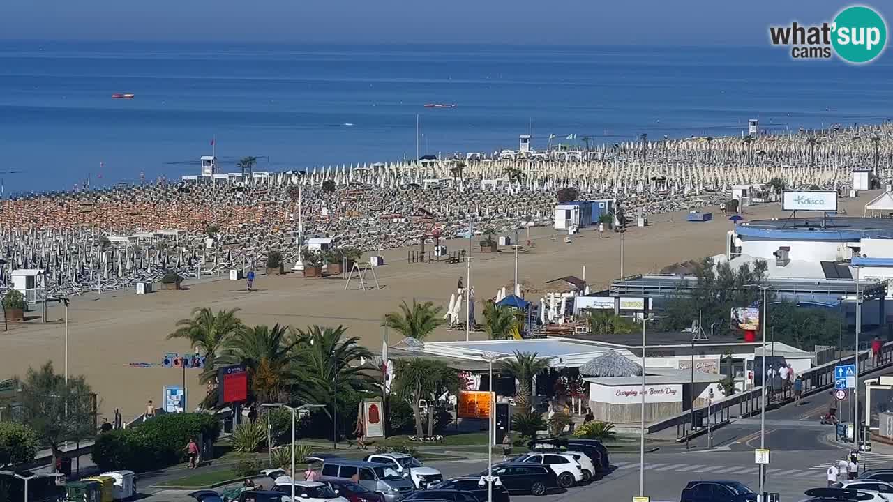 La spiaggia di Bibione webcam live e piazzale Zenit
