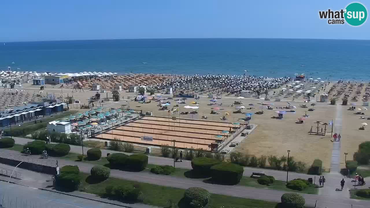 The beach of Bibione webcam – Italy