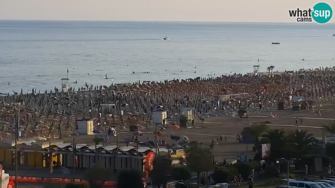 La spiaggia di Bibione webcam live e piazzale Zenit