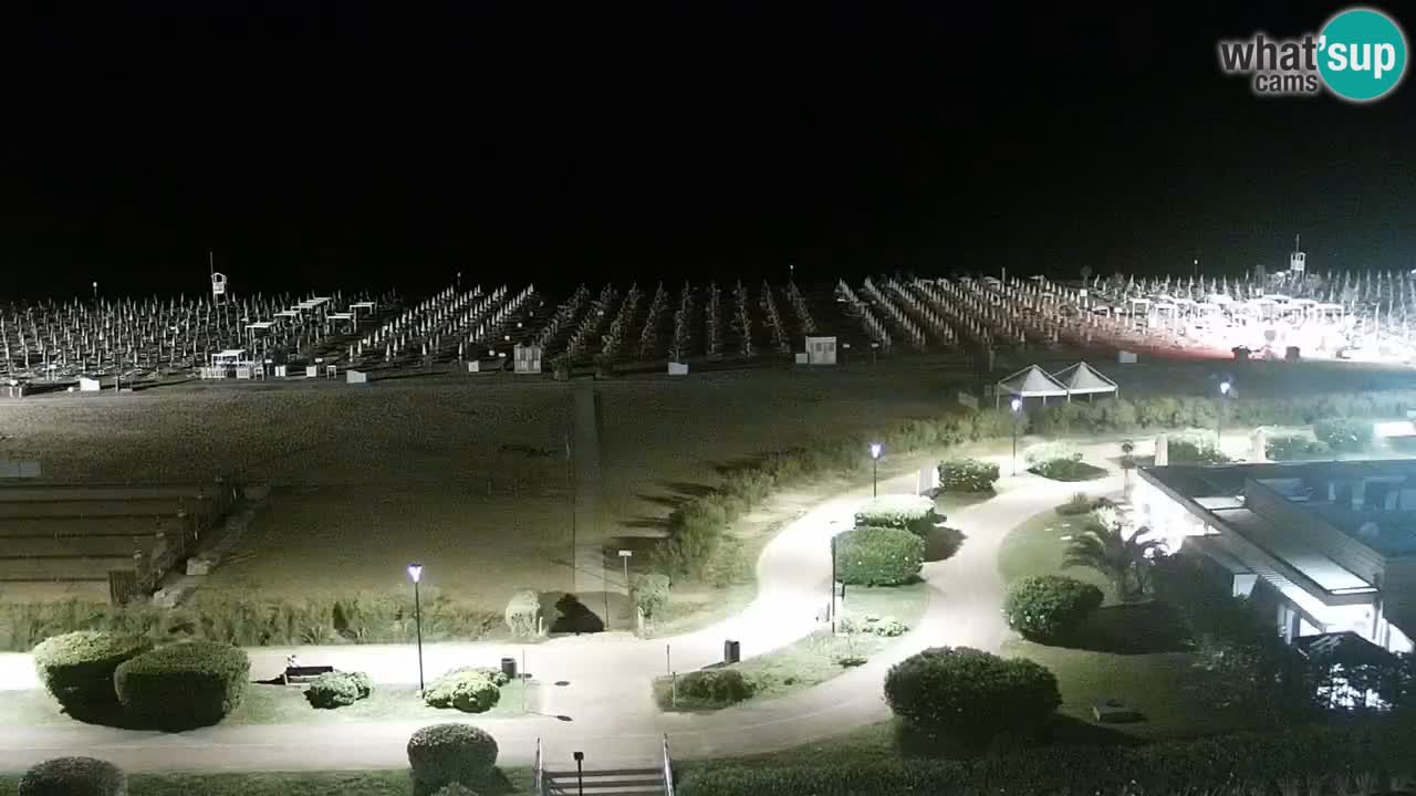 The beach of Bibione webcam – Italy
