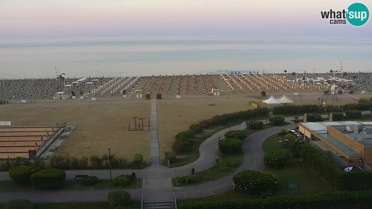 The beach of Bibione webcam – Italy