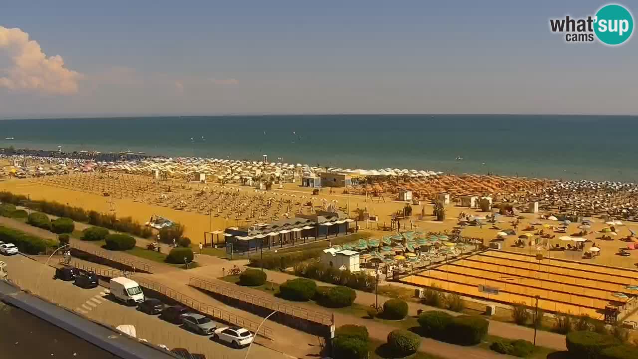 The beach of Bibione webcam – Italy