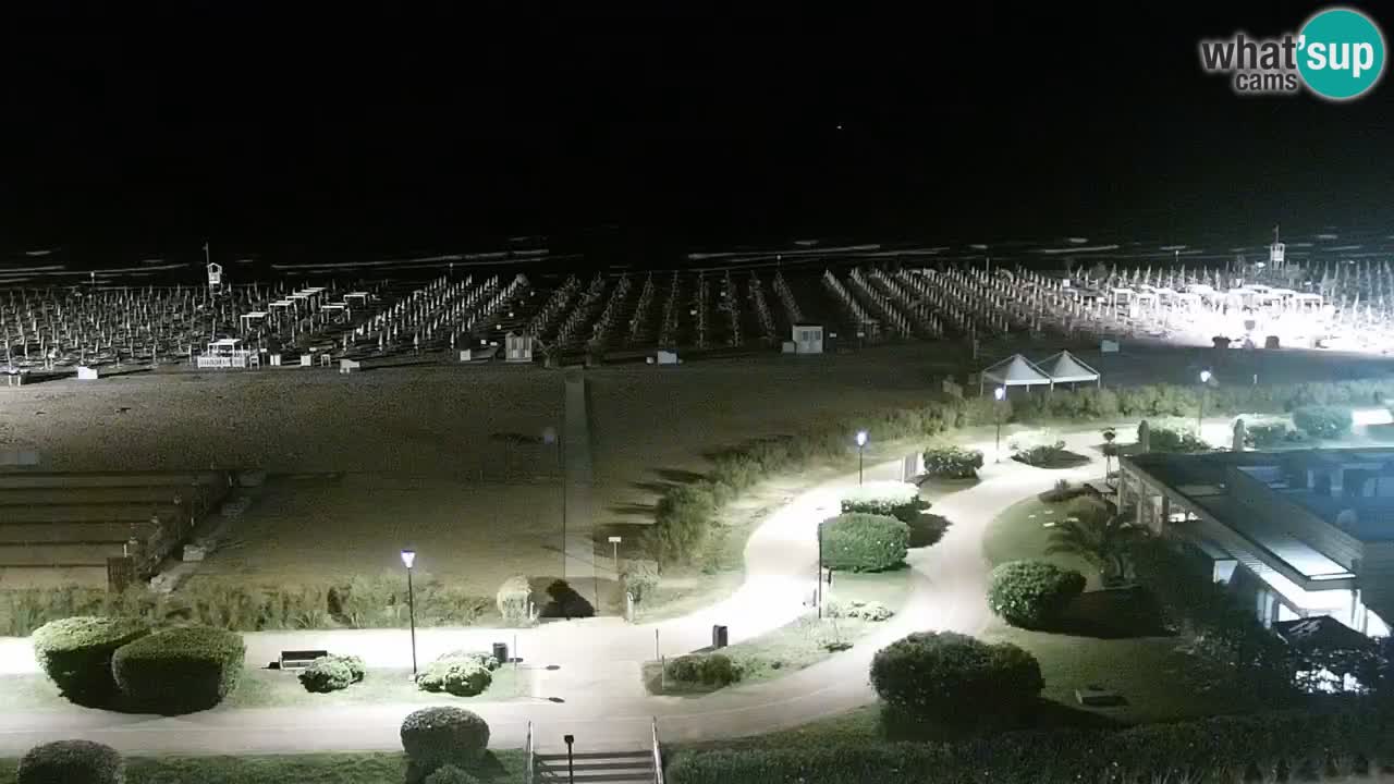 The beach of Bibione webcam – Italy