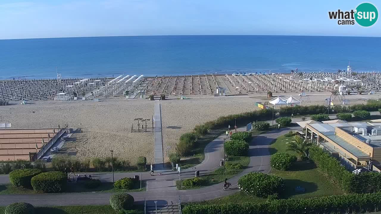 The beach of Bibione webcam – Italy