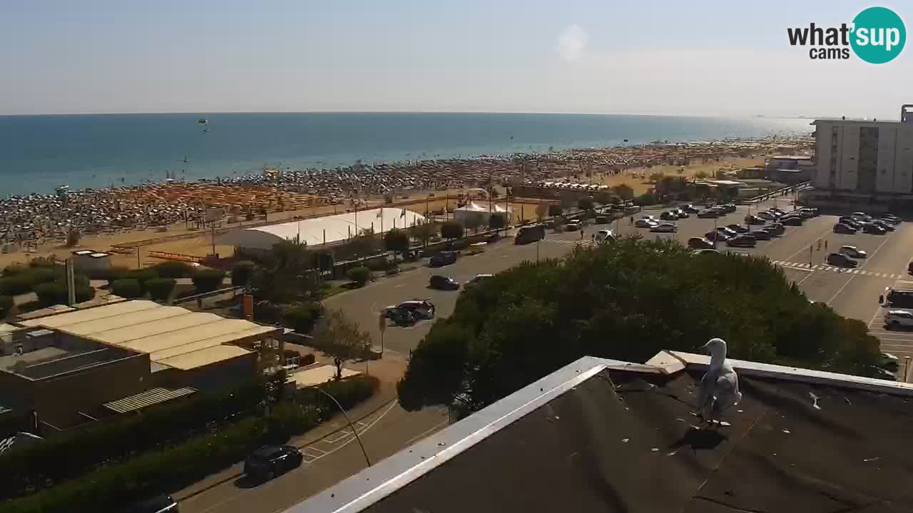 La spiaggia di Bibione webcam live e piazzale Zenit