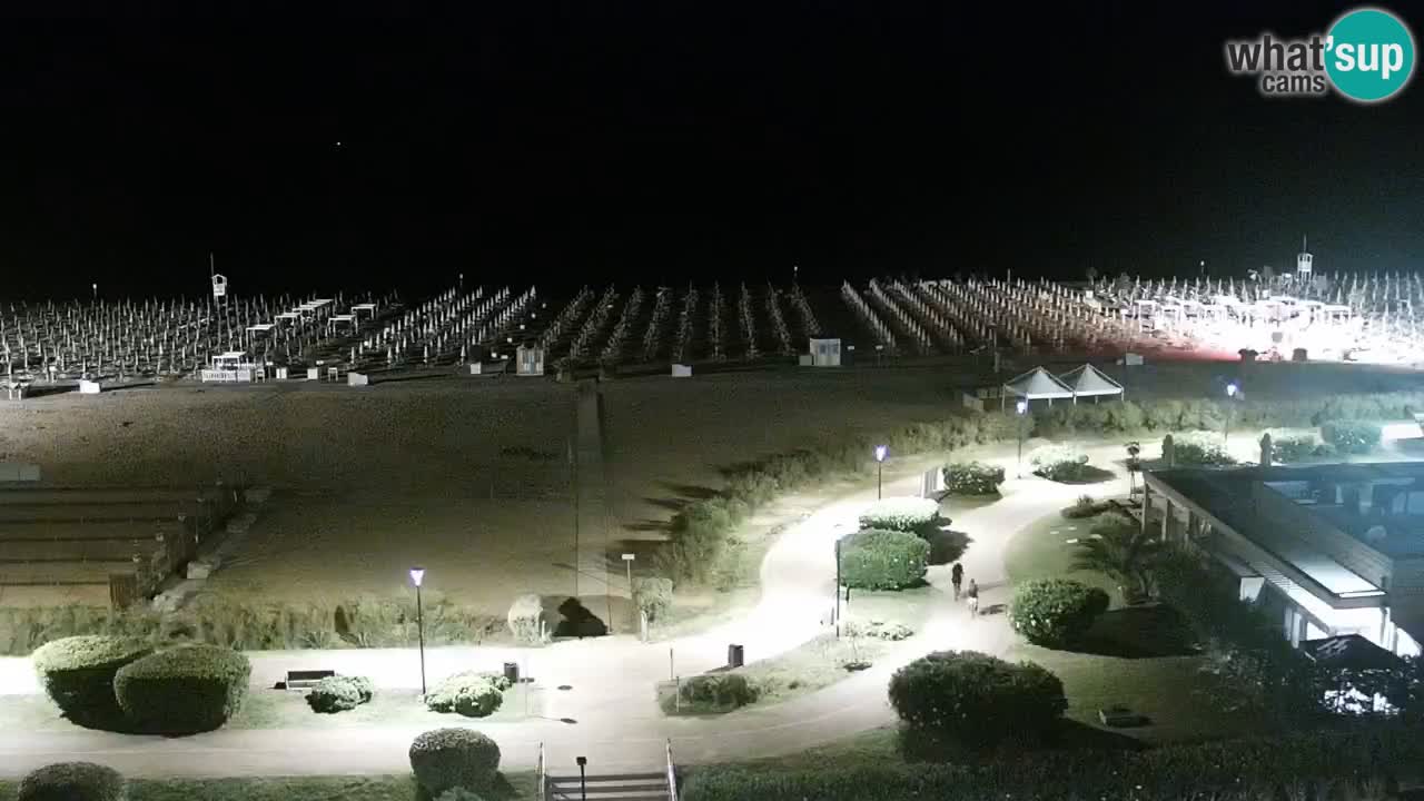 La spiaggia di Bibione webcam live e piazzale Zenit