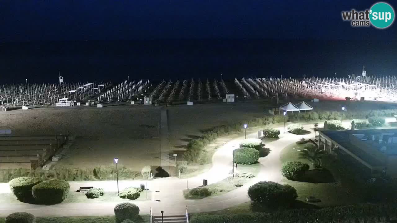 La spiaggia di Bibione webcam live e piazzale Zenit