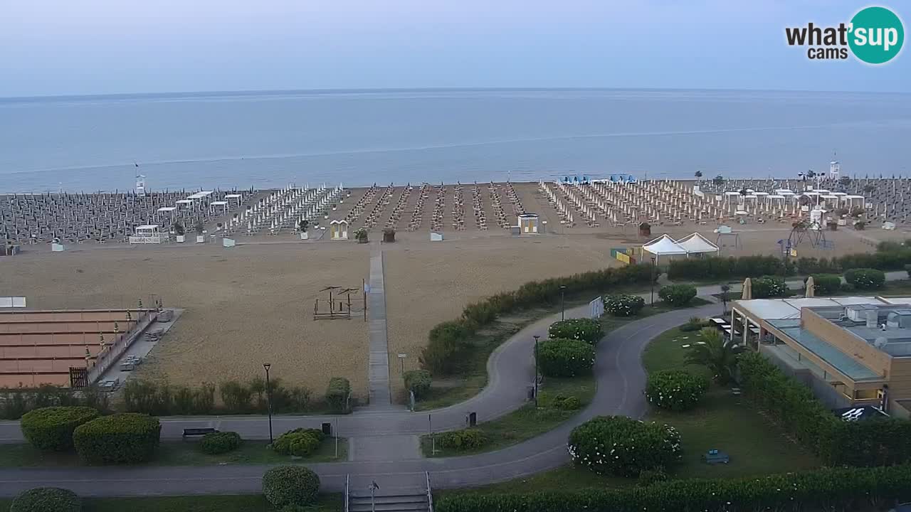 La spiaggia di Bibione webcam live e piazzale Zenit