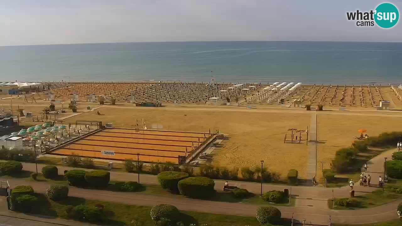 La camera en vivo de la playa de Bibione – Italia