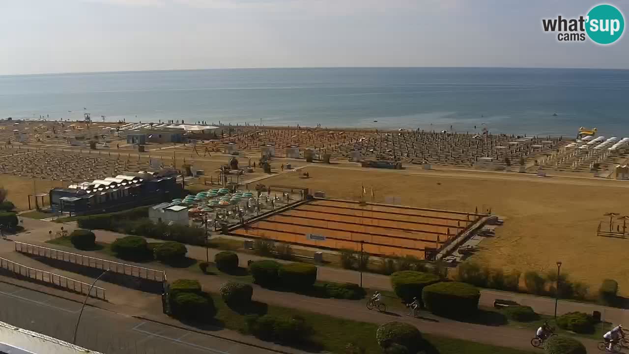 The beach of Bibione webcam – Italy