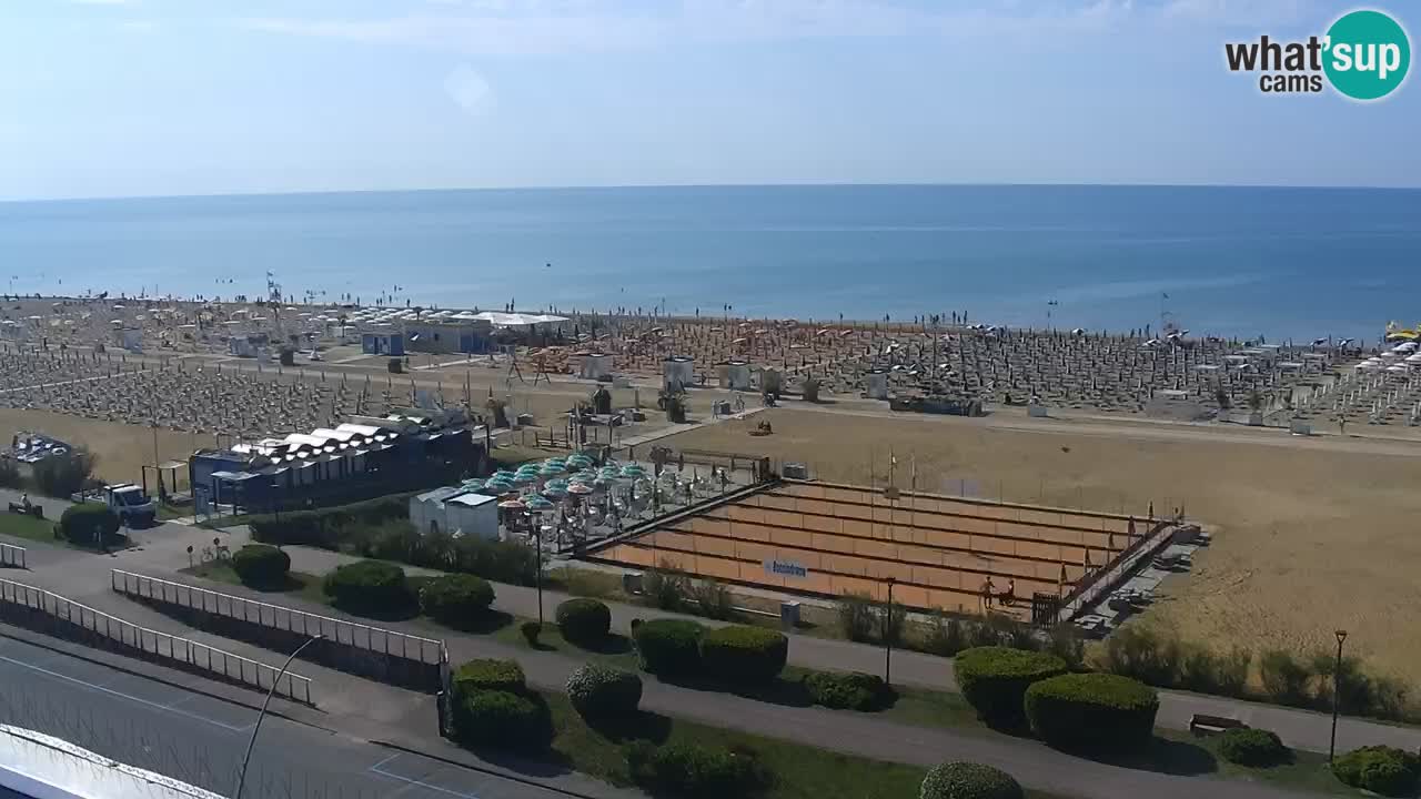 The beach of Bibione webcam – Italy