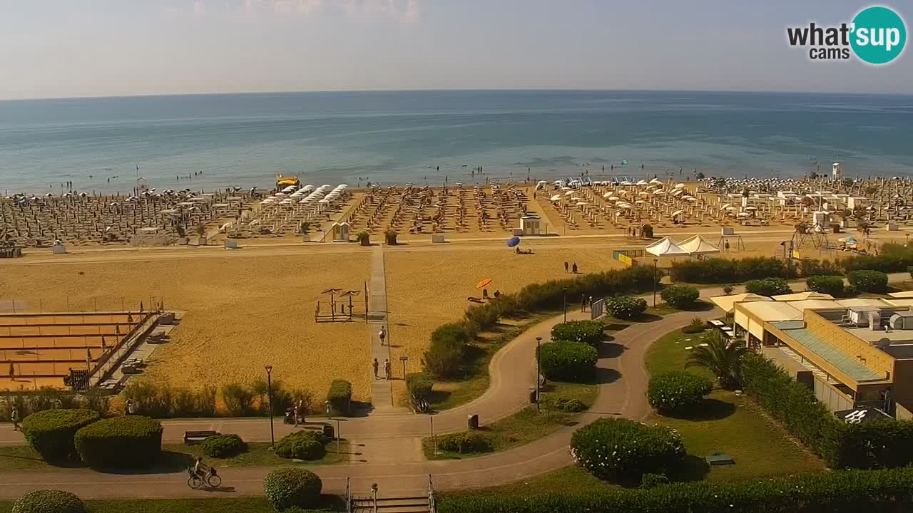 The beach of Bibione webcam – Italy