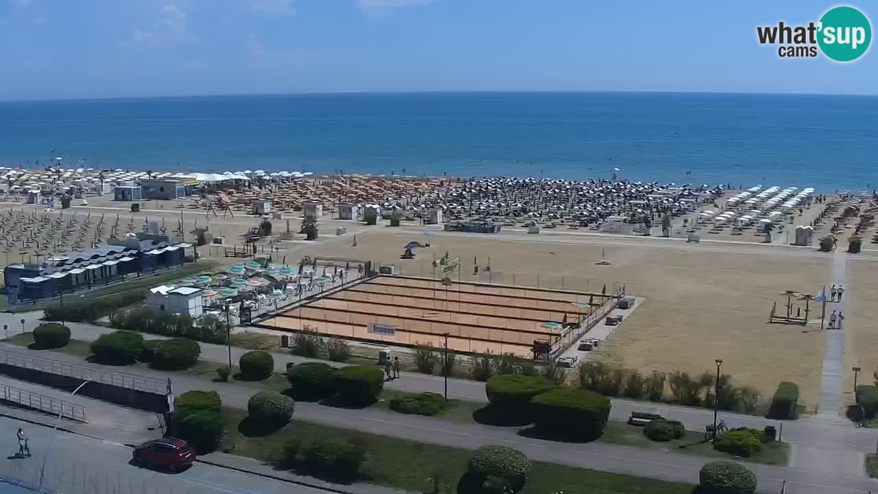 La camera en vivo de la playa de Bibione – Italia