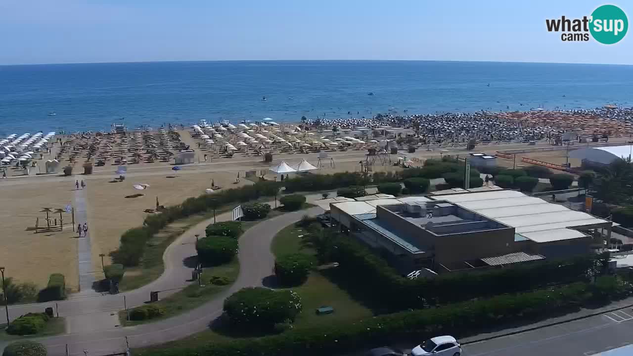 The beach of Bibione webcam – Italy
