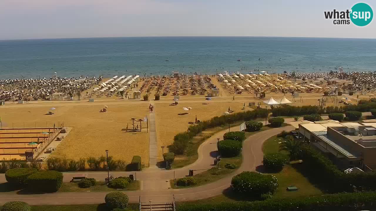 La camera en vivo de la playa de Bibione – Italia