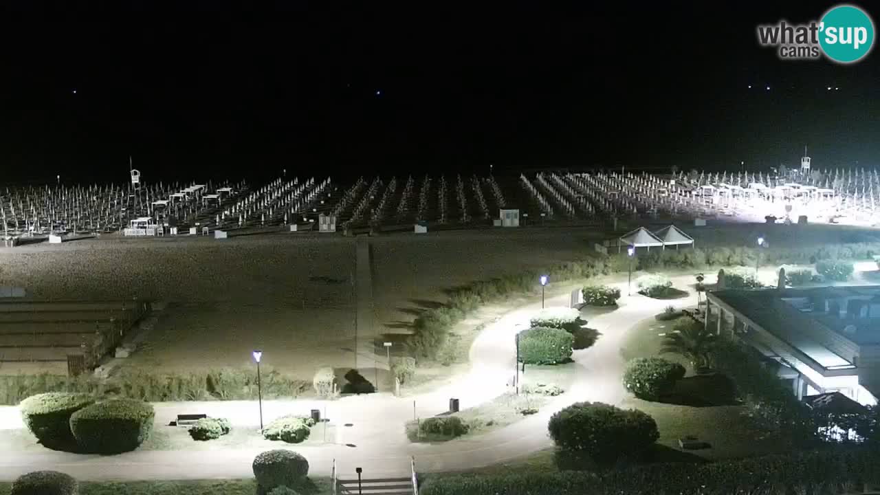 The beach of Bibione webcam – Italy
