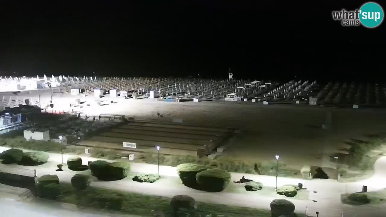 The beach of Bibione webcam – Italy